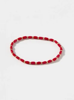 Two-tone bead bracelet