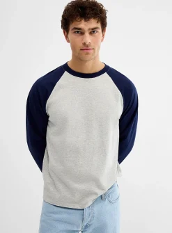 Two-tone raglan T-shirt