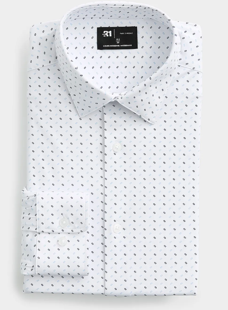Two-tone rectangle shirt