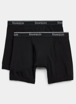6" ultra-comfortable solid boxer briefs