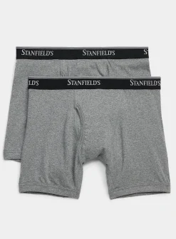6" ultra-comfortable solid boxer briefs