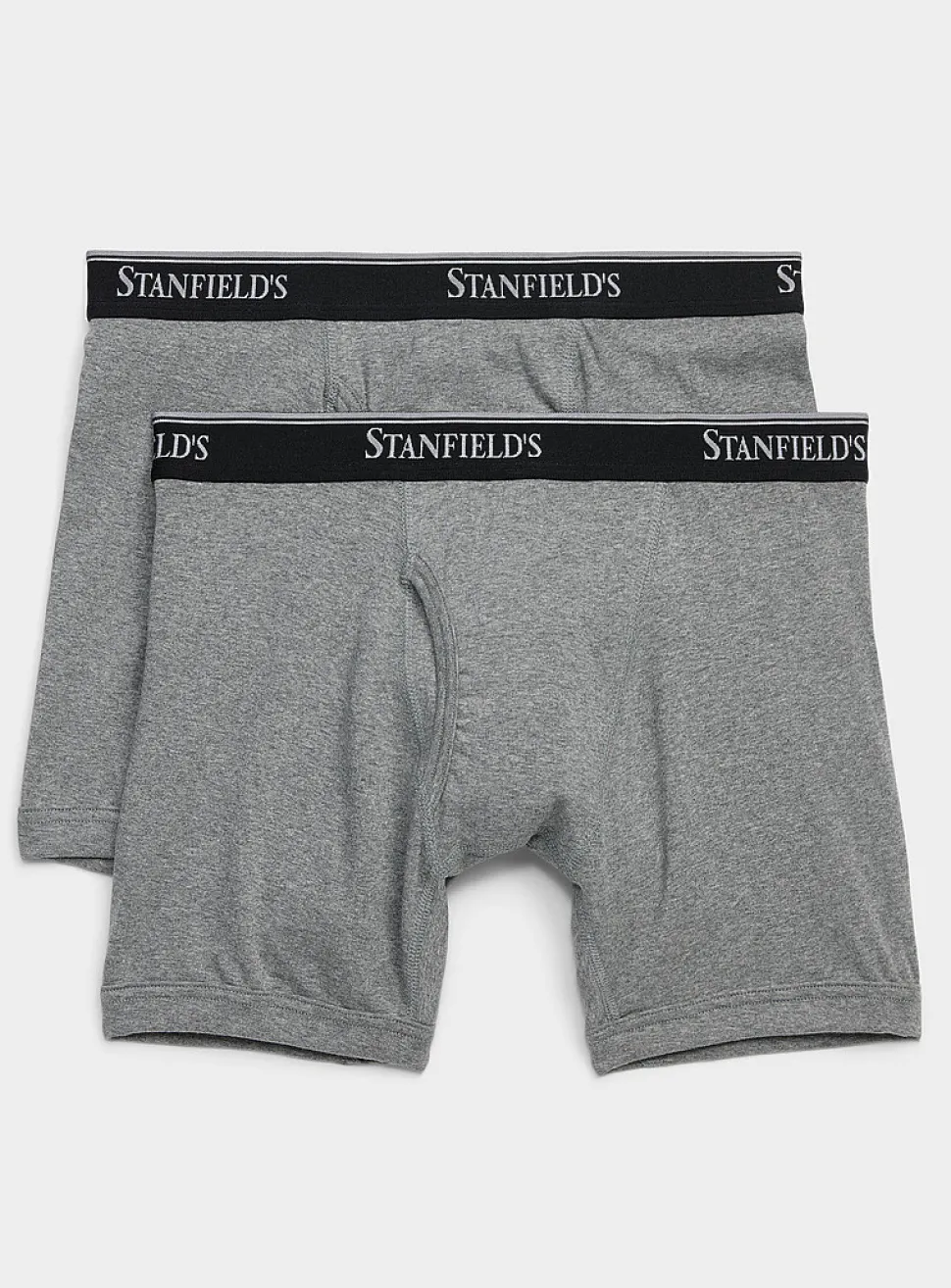 6" ultra-comfortable solid boxer briefs