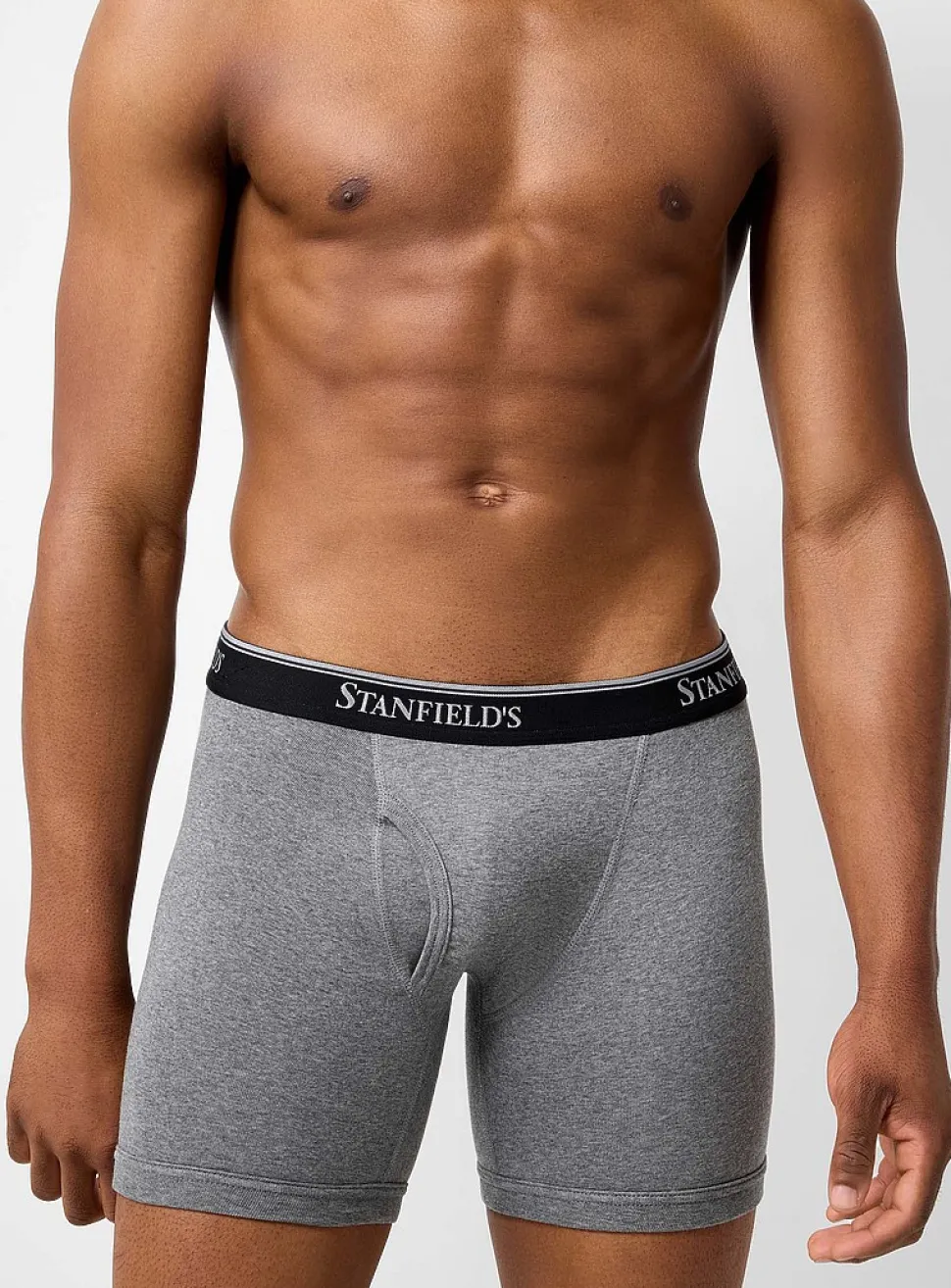 6" ultra-comfortable solid boxer briefs