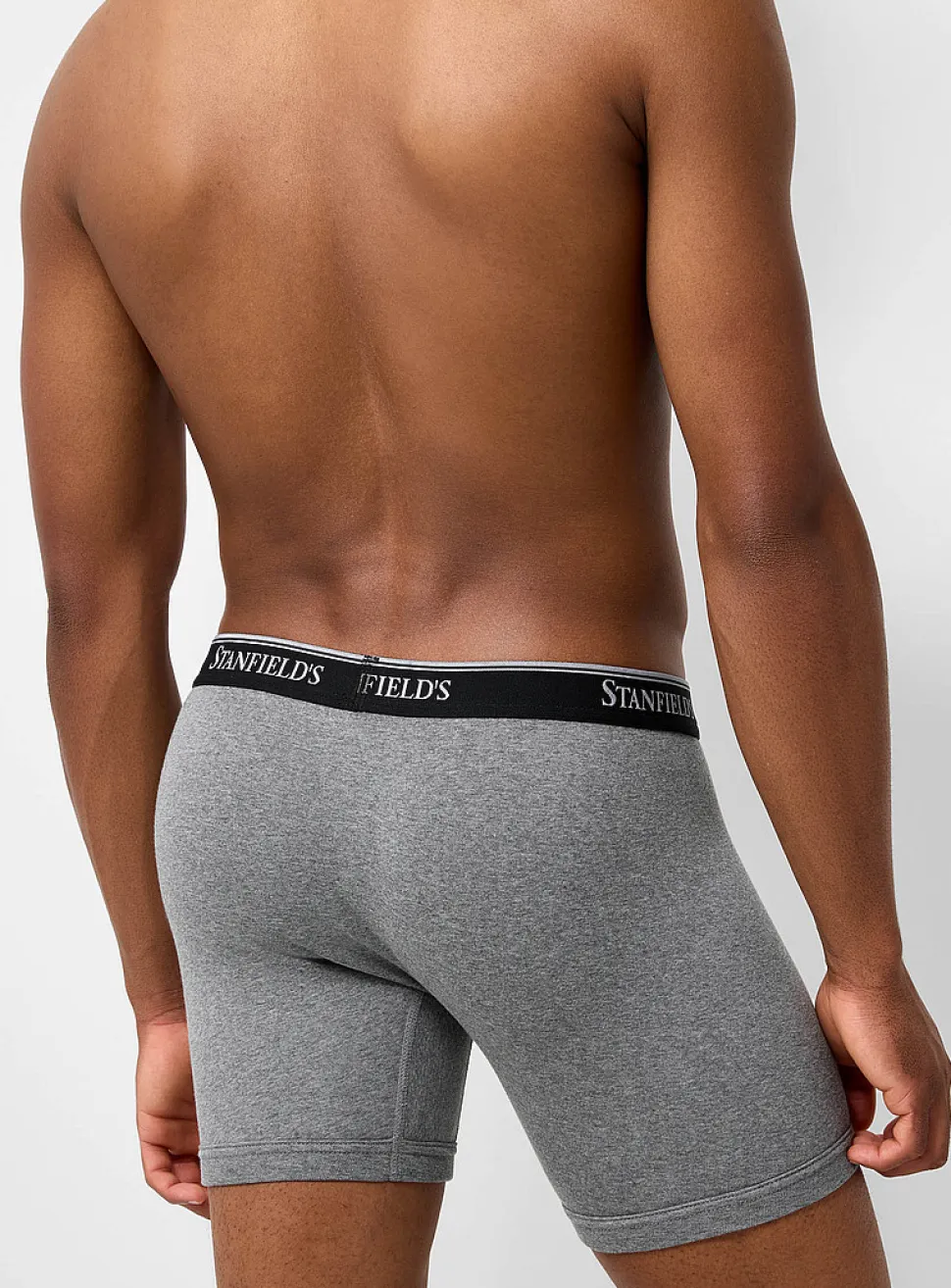 6" ultra-comfortable solid boxer briefs