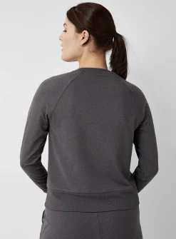 Ultra-soft jersey crew-neck sweatshirt