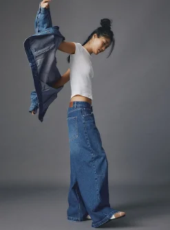 Ultra-wide-leg boyfriend jean