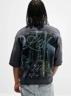 Utopian world graphic T-shirt
