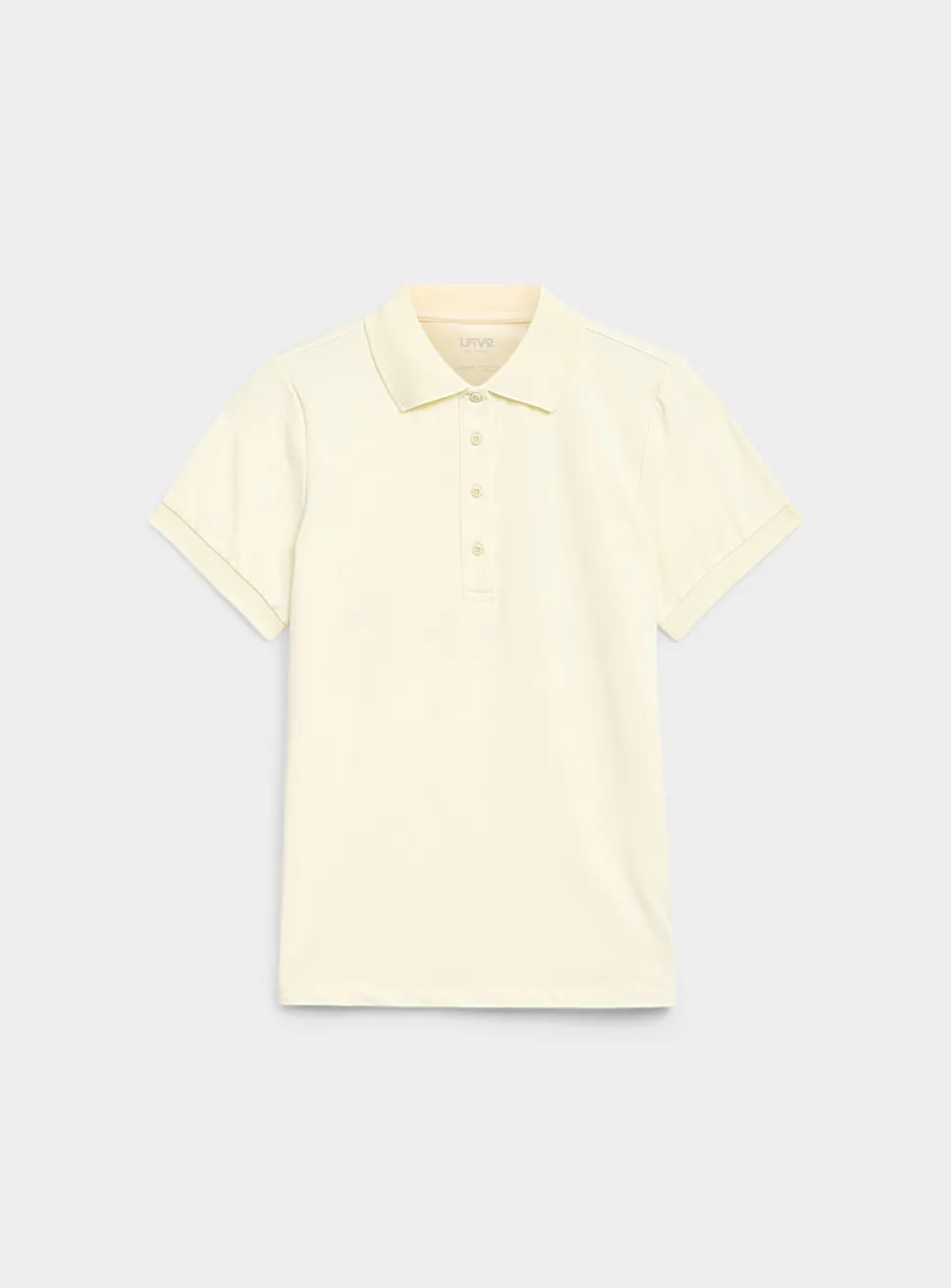 Velvety feel ribbed-trim golf polo