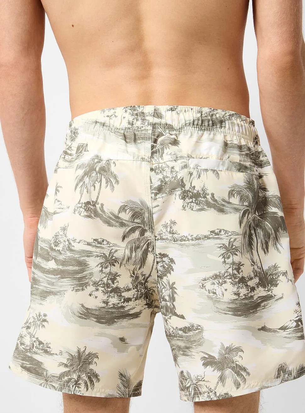 Vintage postcard swim trunk