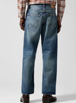 Vintage wide-leg blue jean