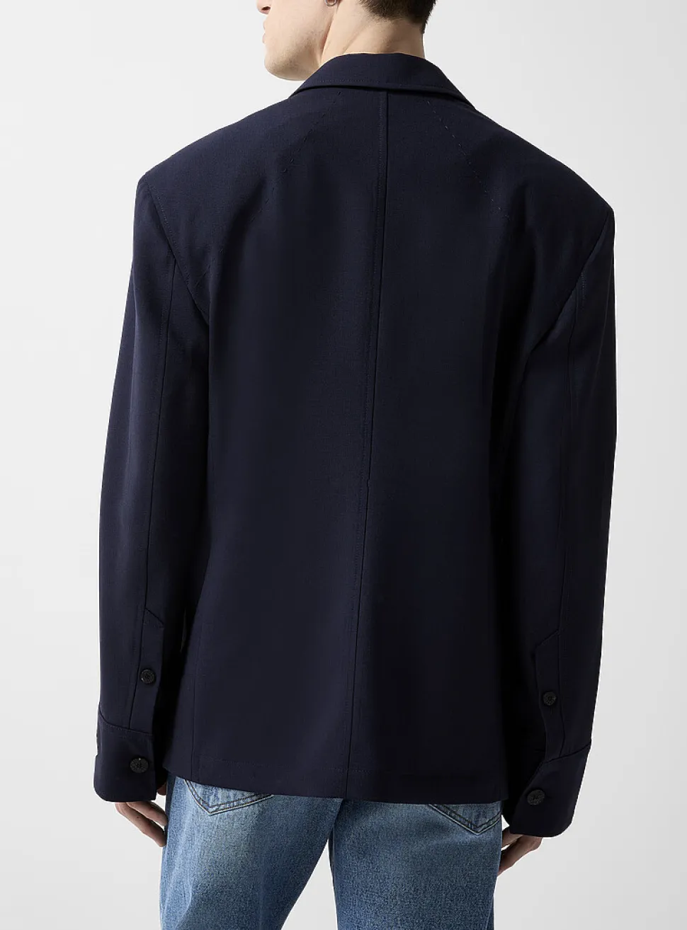 Virgin wool Canevas jacket