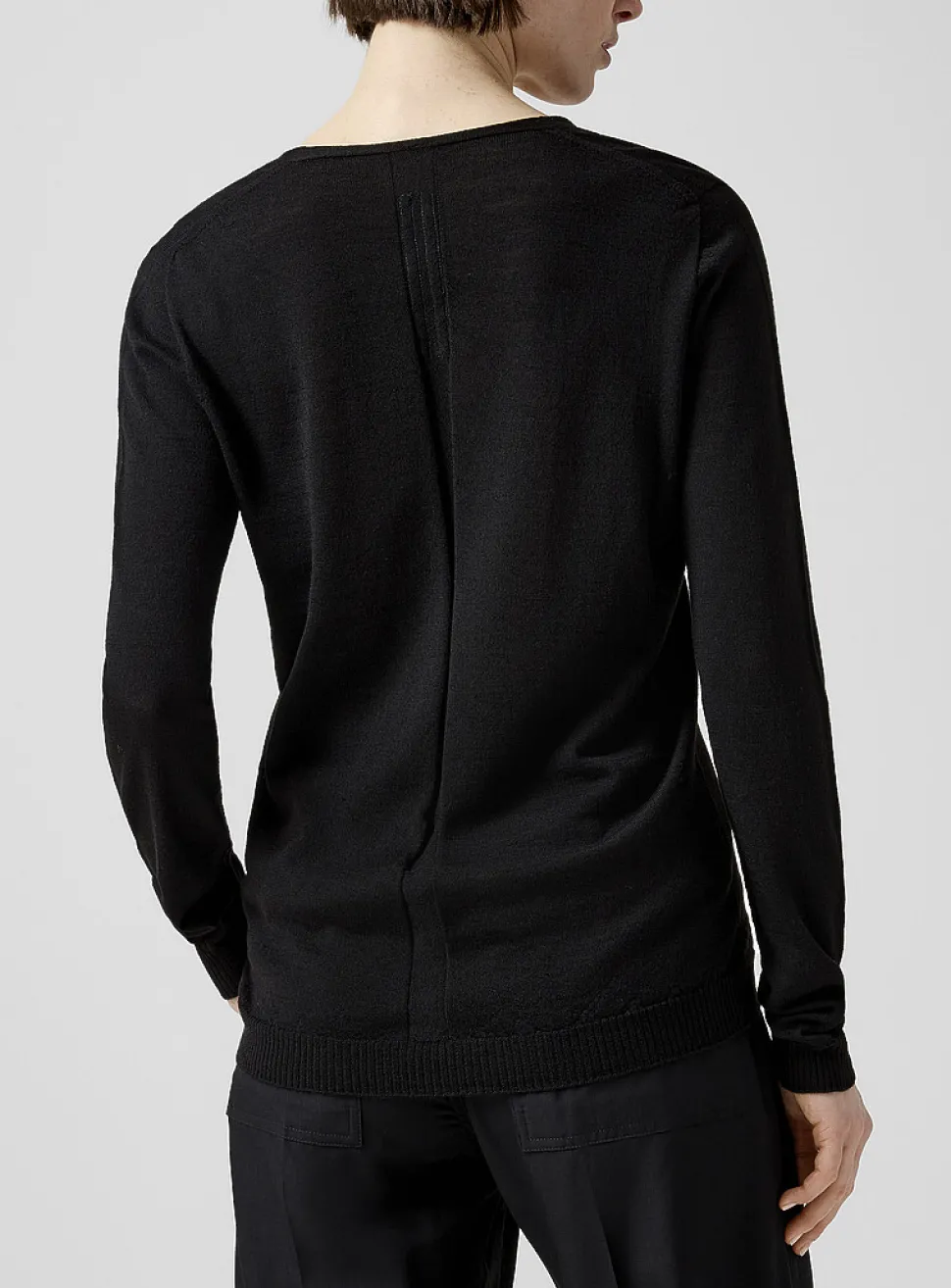 100% virgin wool V-neck sweater
