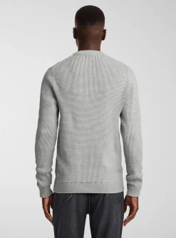 Waffle knit sweater