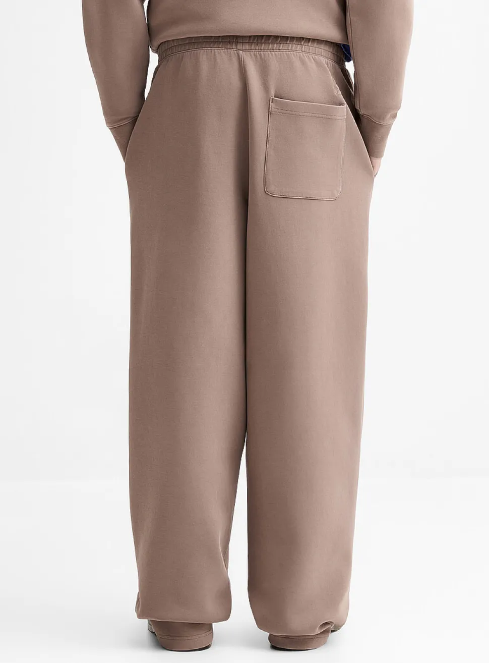 Washed double-knit jersey pant
