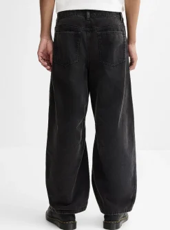 Washed heavy 5-pocket pant