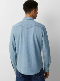 Western denim shirt