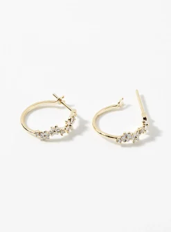 White flower hoops