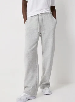 Wide-leg fleece jersey pant
