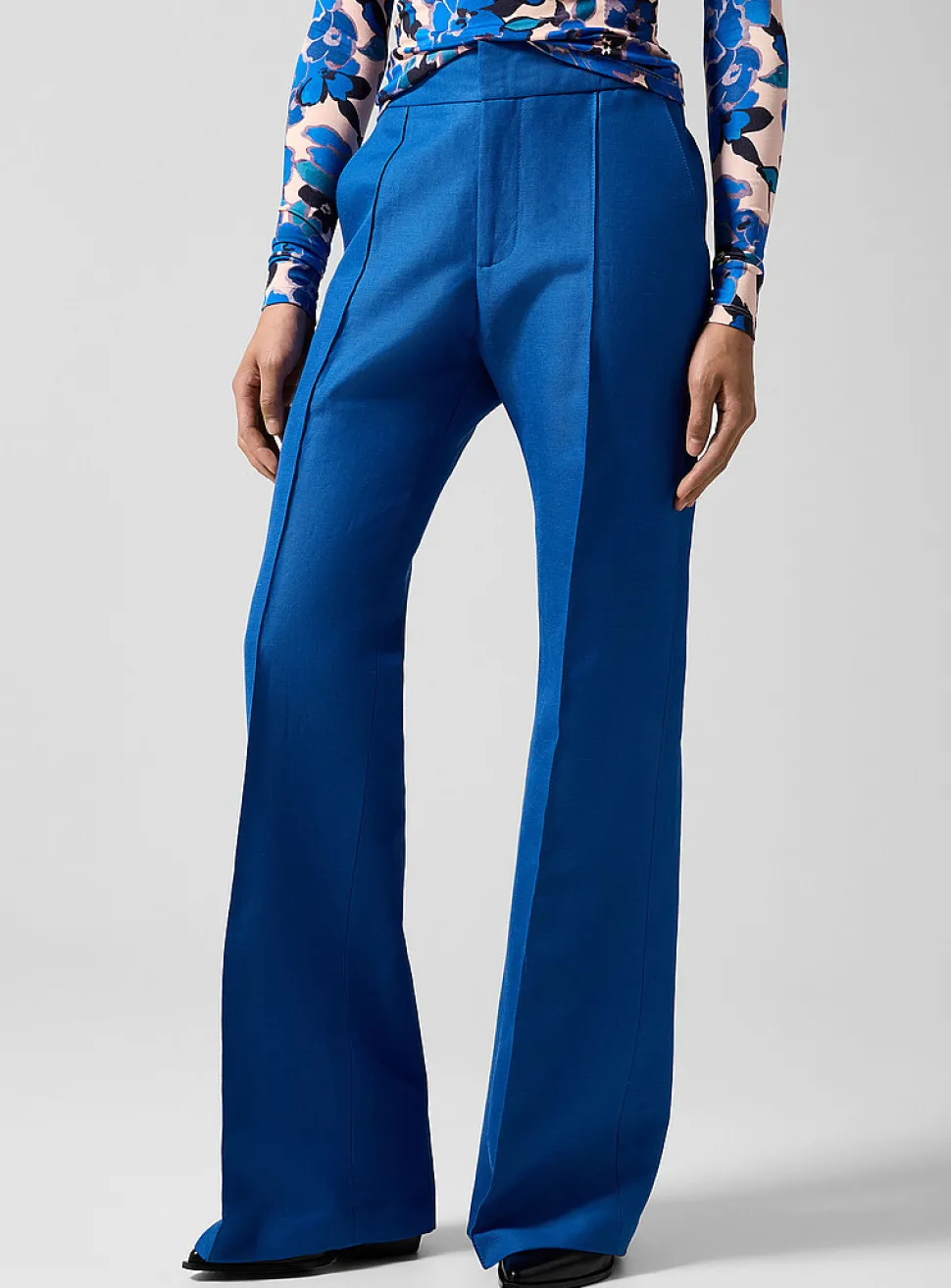 Wide-leg linen pant