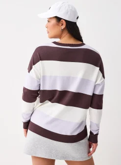 Wide-stripe sweater