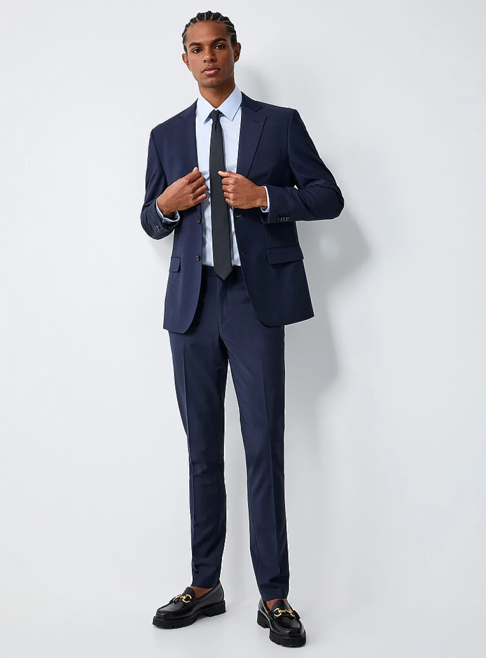 Wool blend stretch jacket