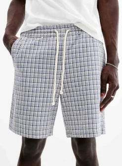 Woven check short