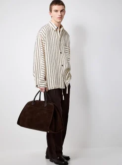 Woven dual stripe shirt