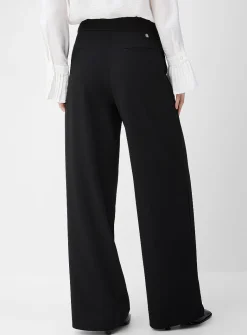 Wrap-style wide-leg pant