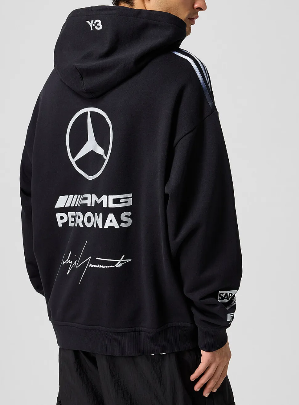 Y-3 x Mercedes-AMG multi-logo hoodie