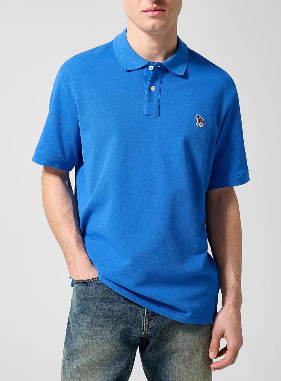 Zebra patch polo