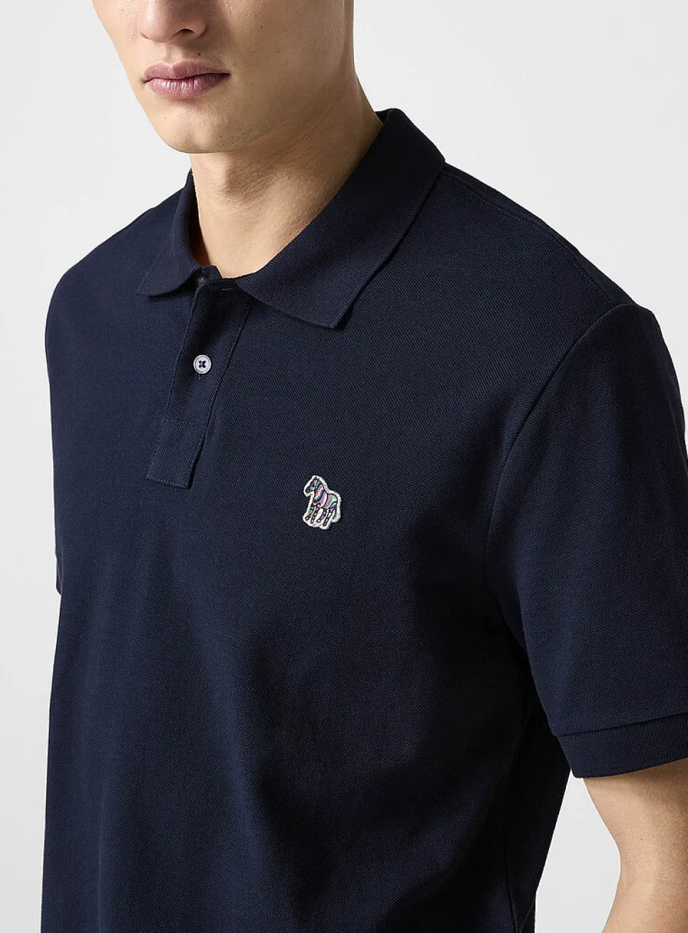 Zebra patch polo