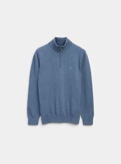 Zip-neck sweater